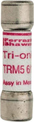 Ferraz Shawmut - 250 VAC, 5.6 Amp, Time Delay General Purpose Fuse - Clip Mount, 1-1/2" OAL, 10 at AC kA Rating, 13/32" Diam - Strong Tooling