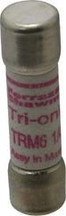 Ferraz Shawmut - 250 VAC, 6.25 Amp, Time Delay General Purpose Fuse - Clip Mount, 1-1/2" OAL, 10 at AC kA Rating, 13/32" Diam - Strong Tooling