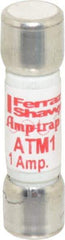 Ferraz Shawmut - 600 VAC/VDC, 1 Amp, Fast-Acting General Purpose Fuse - Clip Mount, 1-1/2" OAL, 100 at AC/DC kA Rating, 13/32" Diam - Strong Tooling