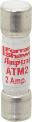 Ferraz Shawmut - 600 VAC/VDC, 2 Amp, Fast-Acting General Purpose Fuse - Clip Mount, 1-1/2" OAL, 100 at AC/DC kA Rating, 13/32" Diam - Strong Tooling