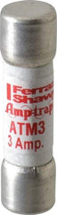 Ferraz Shawmut - 600 VAC/VDC, 3 Amp, Fast-Acting General Purpose Fuse - Clip Mount, 1-1/2" OAL, 100 at AC/DC kA Rating, 13/32" Diam - Strong Tooling