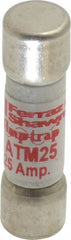 Ferraz Shawmut - 600 VAC/VDC, 25 Amp, Fast-Acting General Purpose Fuse - Clip Mount, 1-1/2" OAL, 100 at AC/DC kA Rating, 13/32" Diam - Strong Tooling