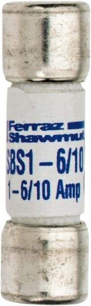 Ferraz Shawmut - 600 VAC, 1.6 Amp, Fast-Acting General Purpose Fuse - Clip Mount, 1-3/8" OAL, 100 at AC kA Rating, 13/32" Diam - Strong Tooling