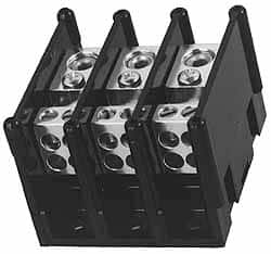 Ferraz Shawmut - 1 Pole, 155 Amp, 3/8-16 x 1-1/8 Primary, 3/8-16 x 1-15/16 Secondary, Polycarbonate Power Distribution Block - 1000 VAC/VDC, 1 Primary Connection, 3.57 Inch Long x 5 Inch Deep x 3-1/4 Inch High - Strong Tooling