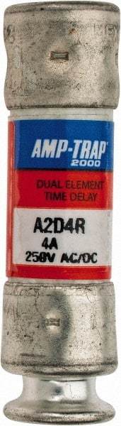 Ferraz Shawmut - 250 VAC/VDC, 4 Amp, Time Delay General Purpose Fuse - Clip Mount, 51mm OAL, 100 at DC, 200 at AC kA Rating, 9/16" Diam - Strong Tooling