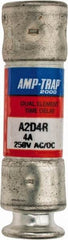 Ferraz Shawmut - 250 VAC/VDC, 4 Amp, Time Delay General Purpose Fuse - Clip Mount, 51mm OAL, 100 at DC, 200 at AC kA Rating, 9/16" Diam - Strong Tooling