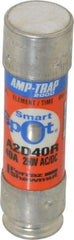 Ferraz Shawmut - 250 VAC/VDC, 40 Amp, Time Delay General Purpose Fuse - Clip Mount, 76mm OAL, 100 at DC, 200 at AC kA Rating, 13/16" Diam - Strong Tooling