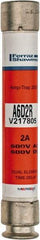 Ferraz Shawmut - 600 VAC/VDC, 2 Amp, Time Delay General Purpose Fuse - Clip Mount, 127mm OAL, 100 at DC, 200 at AC kA Rating, 13/16" Diam - Strong Tooling