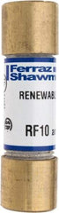 Ferraz Shawmut - 250 VAC, 10 Amp, Fast-Acting Renewable Fuse - Clip Mount, 51mm OAL, 10 at AC kA Rating, 9/16" Diam - Strong Tooling