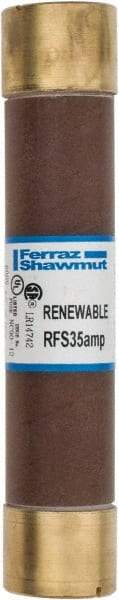 Ferraz Shawmut - 600 VAC, 35 Amp, Fast-Acting Renewable Fuse - Clip Mount, 5-1/2" OAL, 10 at AC kA Rating, 1-1/16" Diam - Strong Tooling