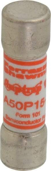 Ferraz Shawmut - 450 VDC, 500 VAC, 15 Amp, Fast-Acting Semiconductor/High Speed Fuse - Clip Mount, 50.8mm OAL, 100 at AC, 79 at DC kA Rating, 9/16" Diam - Strong Tooling