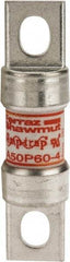 Ferraz Shawmut - 450 VDC, 500 VAC, 60 Amp, Fast-Acting Semiconductor/High Speed Fuse - Bolt-on Mount, 3-3/16" OAL, 100 at AC, 79 at DC kA Rating, 13/16" Diam - Strong Tooling