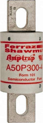 Ferraz Shawmut - 450 VDC, 500 VAC, 300 Amp, Fast-Acting Semiconductor/High Speed Fuse - Bolt-on Mount, 4-11/32" OAL, 100 at AC, 79 at DC kA Rating, 1-1/2" Diam - Strong Tooling