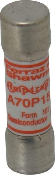 Ferraz Shawmut - 650 VDC, 700 VAC, 15 Amp, Fast-Acting Semiconductor/High Speed Fuse - Clip Mount, 50.8mm OAL, 100 at AC/DC kA Rating, 9/16" Diam - Strong Tooling