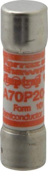 Ferraz Shawmut - 650 VDC, 700 VAC, 20 Amp, Fast-Acting Semiconductor/High Speed Fuse - Clip Mount, 50.8mm OAL, 100 at AC/DC kA Rating, 9/16" Diam - Strong Tooling