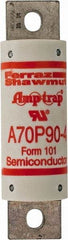 Ferraz Shawmut - 650 VDC, 700 VAC, 90 Amp, Fast-Acting Semiconductor/High Speed Fuse - Bolt-on Mount, 4-3/8" OAL, 100 at AC/DC kA Rating, 31mm Diam - Strong Tooling