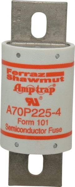 Ferraz Shawmut - 650 VDC, 700 VAC, 225 Amp, Fast-Acting Semiconductor/High Speed Fuse - Bolt-on Mount, 5-3/32" OAL, 100 at AC/DC kA Rating, 2" Diam - Strong Tooling