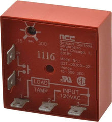 NCC - 5 Pin, Time Delay Relay - 1 at Resistive or Inductive Load Contact Amp, 120 VAC, On Board Trimpot - Strong Tooling