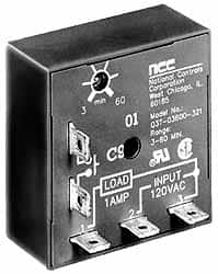 NCC - 5 Pin, Time Delay Relay - 1 at Resistive or Inductive Load Contact Amp, 120 VAC, On Board Trimpot - Strong Tooling