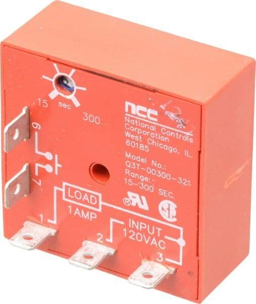 NCC - 5 Pin, Time Delay Relay - 1 at Resistive or Inductive Load Contact Amp, 120 VAC, On Board Trimpot - Strong Tooling