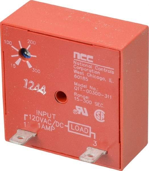 NCC - 2 Pin, Time Delay Relay - 1 at Resistive or Inductive Load Contact Amp, 120 VAC/VDC, On Board Trimpot - Strong Tooling