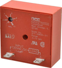 NCC - 2 Pin, Time Delay Relay - 1 at Resistive or Inductive Load Contact Amp, 120 VAC/VDC, On Board Trimpot - Strong Tooling