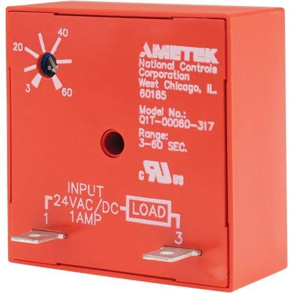 NCC - 2 Pin, Time Delay Relay - 1 at Resistive or Inductive Load Contact Amp, 24 VAC/VDC, On Board Trimpot - Strong Tooling