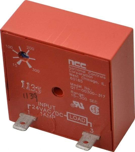 NCC - 2 Pin, Time Delay Relay - 1 at Resistive or Inductive Load Contact Amp, 24 VAC/VDC, On Board Trimpot - Strong Tooling