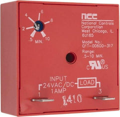 NCC - 2 Pin, Time Delay Relay - 1 at Resistive or Inductive Load Contact Amp, 24 VAC/VDC, On Board Trimpot - Strong Tooling