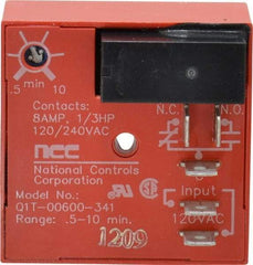 NCC - 5 Pin, SPDT Time Delay Relay - 8 at 250 VAC Resistive Load Contact Amp, 120 VAC, On Board Trimpot - Strong Tooling