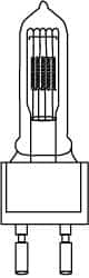 Philips - 1,000 Watt, 120 Volt, Halogen Miniature & Specialty T7 Lamp - Medium Bi-Pin Base, 750 to 1599 Equivalent Range, Neutral (3,000 to 3,699), 5-1/2" OAL - Strong Tooling