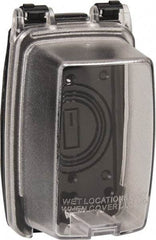 Intermatic - Electrical Outlet Box Polycarbonate Weatherproof Receptacle Cover - Includes (3) Patented Inserts For GFCI/Duplex/Toggle/Round Receptacles, Base Cover Assembly, Gasket, Mounting Screws - Strong Tooling