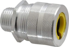 Hubbell Wiring Device-Kellems - 15.9 to 19mm Capacity, Liquidtight, Straight Strain Relief Cord Grip - 1/2 NPT Thread, Aluminum - Strong Tooling