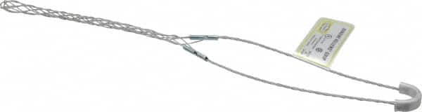 Hubbell Wiring Device-Kellems - 0.43 to 0.56 Inch Cable Diameter, Galvanized Steel, Single Loop Support Grip - 10-3/4 Inch Long, 550 Lb. Breaking Strength, 4-3/4 Inch Mesh Length - Strong Tooling