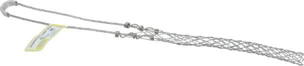 Hubbell Wiring Device-Kellems - 0.73 to 0.85 Inch Cable Diameter, Galvanized Steel, Single Loop Support Grip - 13-3/4 Inch Long, 1,400 Lb. Breaking Strength, 6-3/4 Inch Mesh Length - Strong Tooling