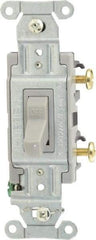 Hubbell Wiring Device-Kellems - 1 Pole, 120 to 277 VAC, 15 Amp, Commercial Grade, Toggle, Wall and Dimmer Light Switch - 4-1/16 Inch High - Strong Tooling