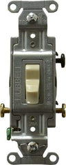 Hubbell Wiring Device-Kellems - 3 Pole, 120 to 277 VAC, 20 Amp, Commercial Grade, Toggle, Wall and Dimmer Light Switch - 4-1/16 Inch High - Strong Tooling