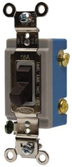 Hubbell Wiring Device-Kellems - 3 Pole, 120 to 277 VAC, 30 Amp, Industrial Grade, Toggle, Wall and Dimmer Light Switch - 1-5/16 Inch Wide x 4-1/16 Inch High - Strong Tooling