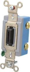 Hubbell Wiring Device-Kellems - 1 Pole, 120 to 277 VAC, 15 Amp, Industrial Grade, Key Lock, Wall and Dimmer Light Switch - 1-5/16 Inch Wide x 4-1/16 Inch High - Strong Tooling