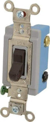 Hubbell Wiring Device-Kellems - 3 Pole, 120 to 277 VAC, 15 Amp, Industrial Toggle, Wall and Dimmer Light Switch - 1-5/16 Inch Wide x 4-1/16 Inch High - Strong Tooling