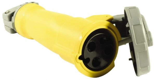 Hubbell Wiring Device-Kellems - Pin & Sleeve Plugs & Connectors; Connector Type: Connector ; Pin Configuration: 5 ; Number of Poles: 4 ; Amperage: 100 ; Voltage: 120/208 VAC ; Maximum Cord Grip Diameter (mm): 49.30 - Exact Industrial Supply