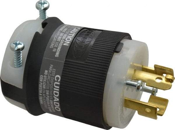 Hubbell Wiring Device-Kellems - 120/208 VAC, 20 Amp, NonNEMA Configuration, Industrial Grade, Ungrounded Plug - 3 Phase, 4 Poles, IP20, 0.35 to 1.15 Inch Cord Diameter - Strong Tooling