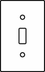 Hubbell Wiring Device-Kellems - 1 Gang, 4-1/2 Inch Long x 2.78 Inch Wide, Standard Switch Plate - Toggle Switch, Brass, Brass - Strong Tooling