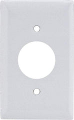 Hubbell Wiring Device-Kellems - 1 Gang, 4-1/2 Inch Long x 2.78 Inch Wide, Standard Outlet Wall Plate - Single Outlet, Metallic, Stainless Steel - Strong Tooling