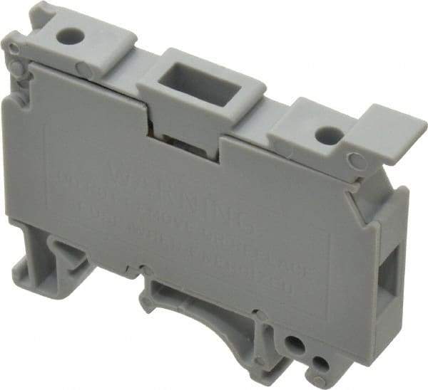 ACI - 300 Volt, 6.3 Amp, 14 to 131°F, Fused Terminal Block - 20 to 12 AWG Compatibility, 42-1/2mm High x 58mm Deep - Strong Tooling