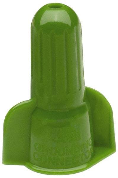 3M - 2, 18 to 5, 12 AWG, 600 Volt, Fire Resistant, Wing Twist on Wire Connector - Green, 221°F - Strong Tooling