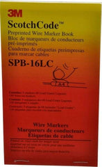 3M - 450 Label, 1.37 Inch Long x 0.22 Inch Wide x 1/4mm Thick, Alphanumeric, Electrical Vinyl Film Book - Black Legend, White Background, 39.2 to 100.4°F, Self Adhesive - Strong Tooling