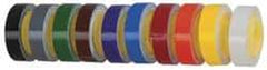 3M - 8' Long x 0.215" Wide, Polyester Film, Write On Tape Refills - Multicolor Background, Self Adhesive, Blank - Strong Tooling