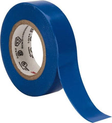 3M - 1/2" x 20', Blue Vinyl Electrical Tape - Series 35, 7 mil Thick, 1,250 V/mil Dielectric Strength, 17 Lb./Inch Tensile Strength - Strong Tooling