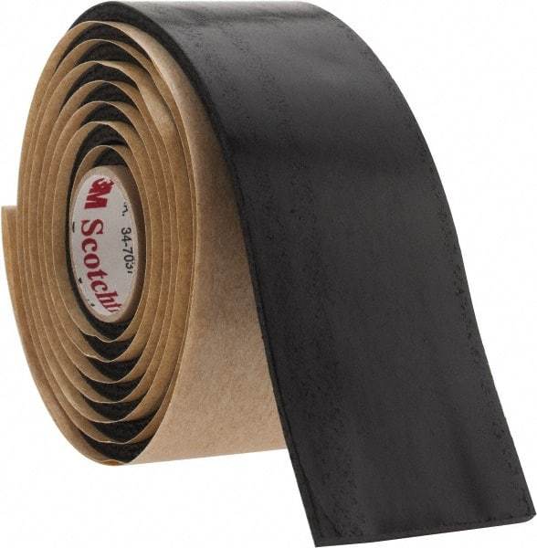 3M - 1-1/2" x 5', Black Rubber Electrical Tape - Series SCOTCHFIL, 125 mil Thick, 575 V/mil Dielectric Strength - Strong Tooling